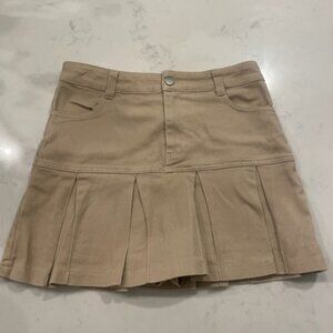Denim Skort (Beige)